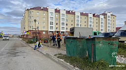 На Чернова, 7 устанавливают новую площадку для сбора коммунальных отходов