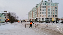 Улица Ленина перекрыта для движения транспорта