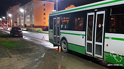 Легковушка вывела из строя автобус АТП