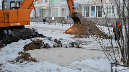 ПОК и ТС приступил к раскопкам на месте прорыва водовода
